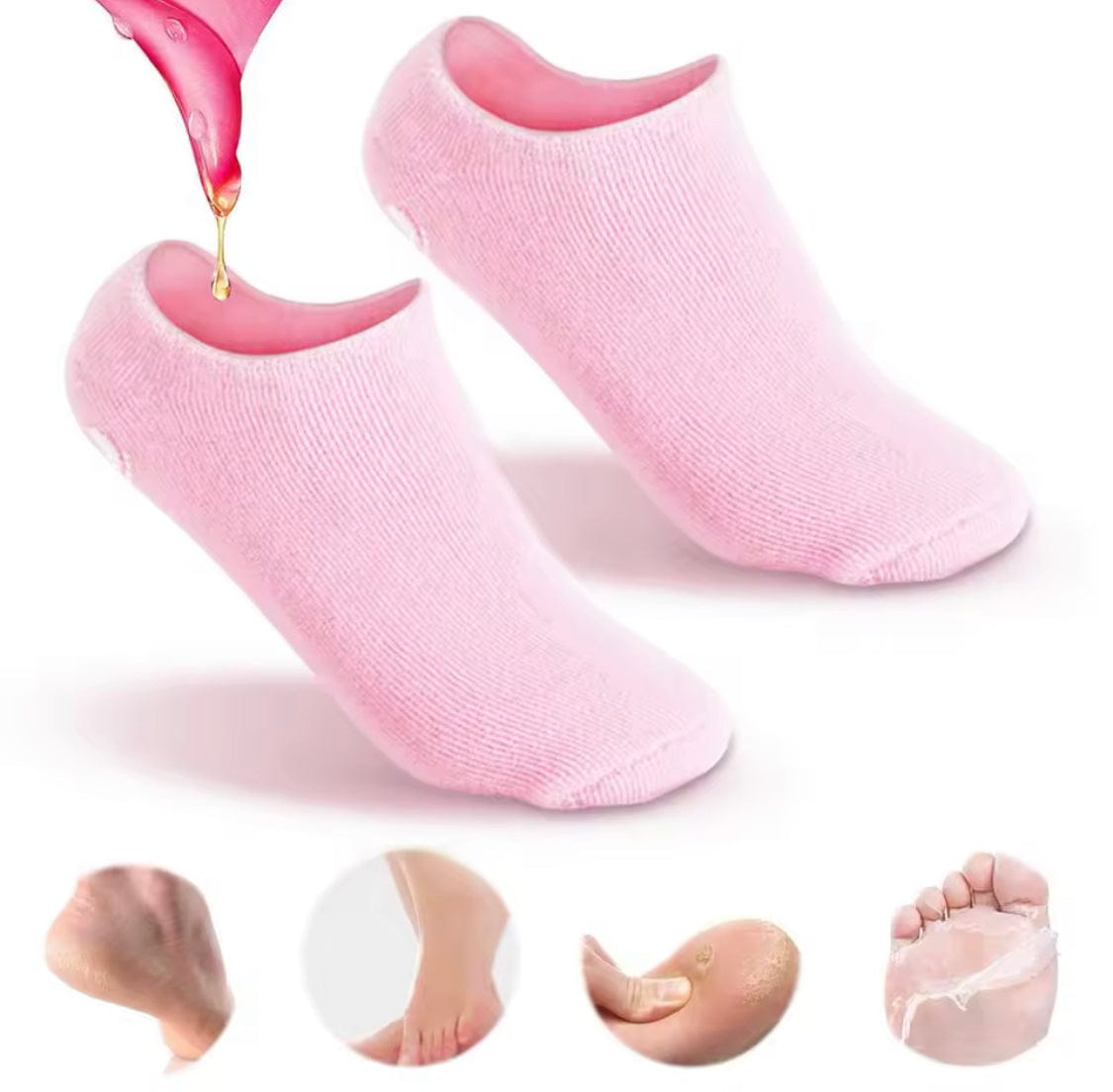 SPA Jell Silicone Socks Moisturizing Sock Silicone Heel Sock