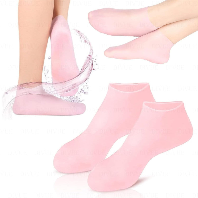 SPA Jell Silicone Socks Moisturizing Sock Silicone Heel Sock