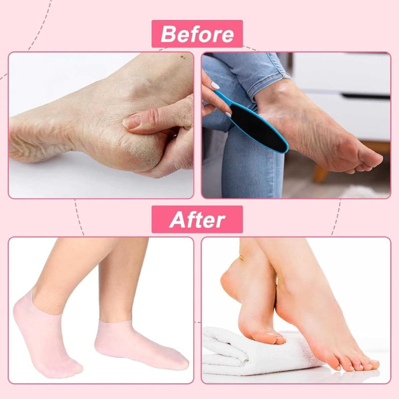 SPA Jell Silicone Socks Moisturizing Sock Silicone Heel Sock