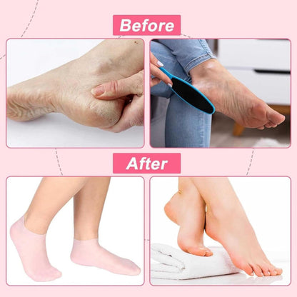 SPA Jell Silicone Socks Moisturizing Sock Silicone Heel Sock