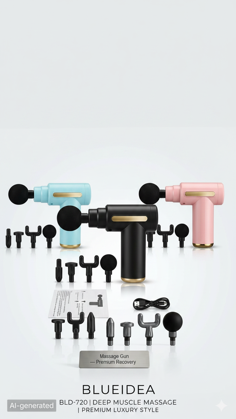 Gun Massager Powerful Deep Tissue Percussion Muscle Relaxation Device