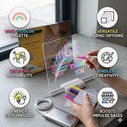 Smart LCD Writing Tablet with 3D Design – Reusable Digital Drawing & Writing Board with One-Touch Erase