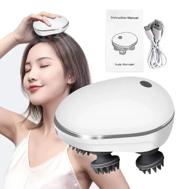USB Rechargeable Samart Scalp Haed Massager Stress Relief Device