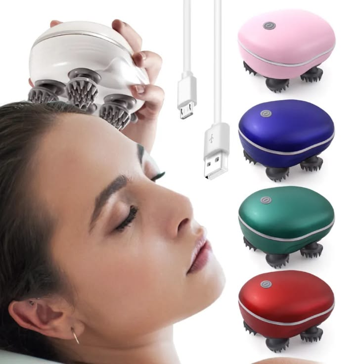 USB Rechargeable Samart Scalp Haed Massager Stress Relief Device