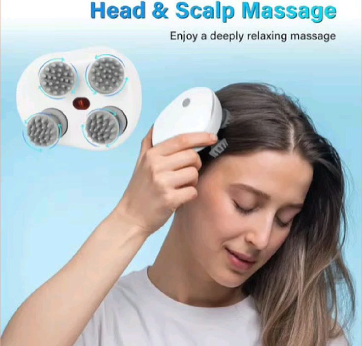 USB Rechargeable Samart Scalp Haed Massager Stress Relief Device