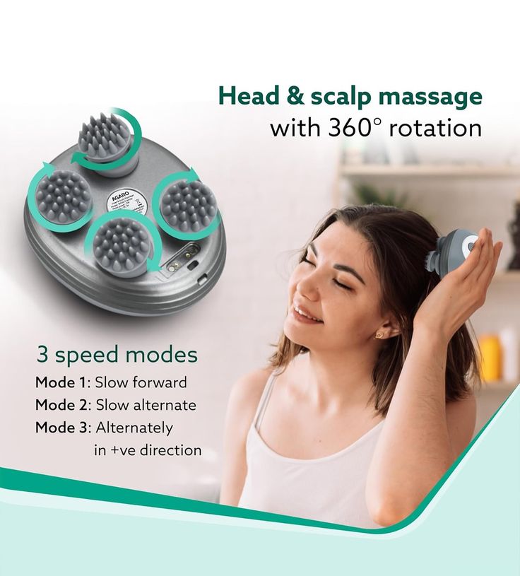 USB Rechargeable Samart Scalp Haed Massager Stress Relief Device